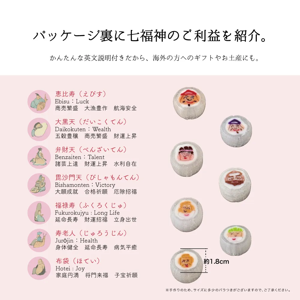 【予約】ひちふく 招福飴七福神(7個入) - 画像 (2)